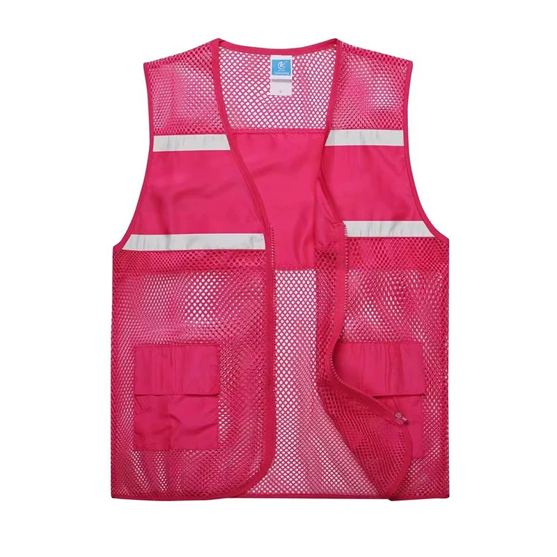 Gilet en filet de ceinture réfléchissant 100 % polyester