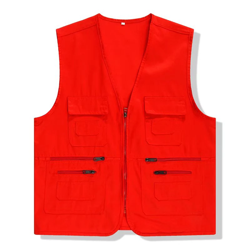 Gilet zippé épais à trois poches 100 % réfléchissant